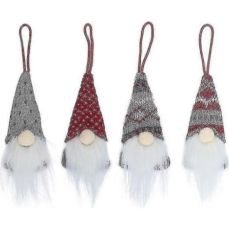 Décorations de Noël Gnomes, Gnomes à suspendre au sapin de Noël, Gnome de Noël fait main, Père Noël suédois, Elfe, Décorations de Noël à suspendre pour le sapin et la cheminée (1/5)