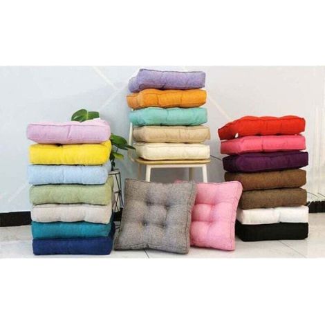 Coussin de siège - - - 45x45 cm - 8–10 cm épaisseur - Garnissage coton PP (1/4)