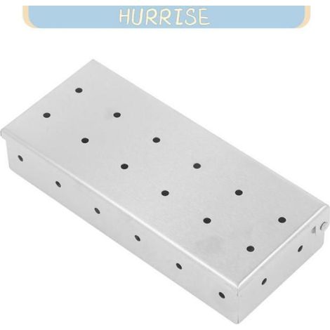 LBJFYHJN Räucherbox, Edelstahl-Räucherbox, Holzchip-Räucherbox mit Deckel für Plancha-Grill (1/5)