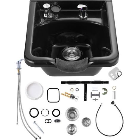 Bac à Shampoing Plastique ABS Lavabo Lave Cheveux Facile à (1/5)