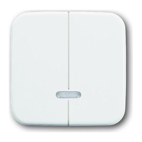 Busch-Jaeger Élément de commande pour variateur Bouton double avec lampe témoin blanc alpin - Reflex SI (6545-214), 2CKA006599A2889