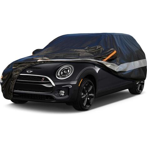 Autoabdeckung 10 Schichten Wasserdicht Atmungsaktiv für Mini Clubman (2015-2023) Schwarz (1/5)