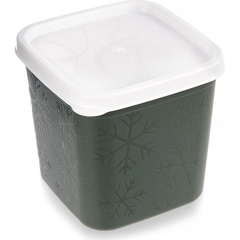 Contenitore per alimenti con coperchio, verde, 380 ml