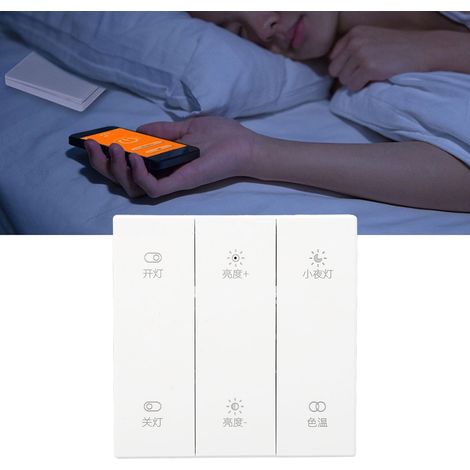 Interrupteur intelligent sans fil Bluetooth, aucun câblage requis, connectivité Bluetooth + 2,4 GHz. (1/5)