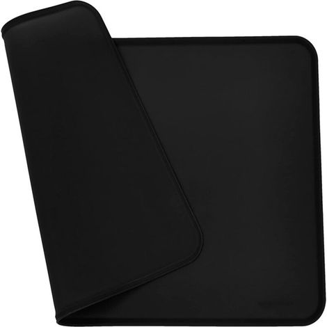 Tapis de gamelle imperméable en silicone pour animaux, 48 x 30 cm, noir, épais