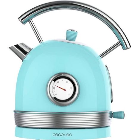 Hervidor retro Cecotec Thermosense 420 de 1,8 L con termómetro vintage.