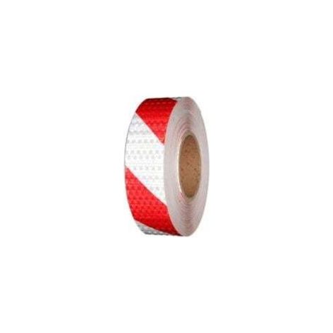 Bande Reflechissante Autocollante 10m x 5cm Rubalise Rouge et Blanc Stickers Reflechissant Ruban de Sécurité pour Véhicules Remorques de Voiture Routières Rappel de Sécurité (1/5)