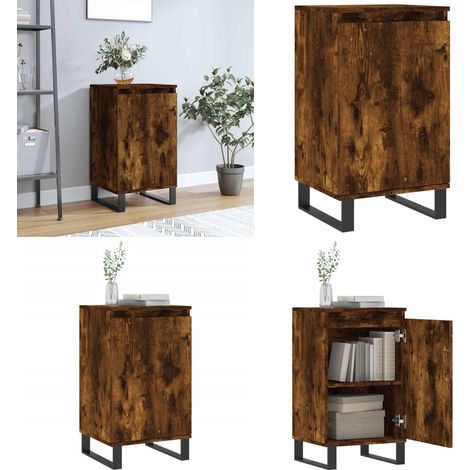 Sideboard Räuchereiche 40x35x70 cm Holzwerkstoff - Holzschrank - Holzschrank Räuchereiche (1/5)