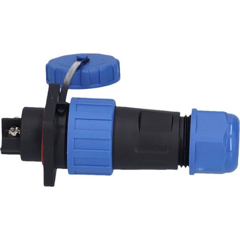 Connecteur étanche IP68 à sertir, à vis carrée, adaptateur pour applications aéronautiques et industrielles, 250 V, 2 broches (1/5)