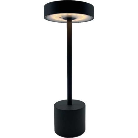 Lumisky – Lampe à poser sans fil touch LED – Aluminium gris – Hauteur 30 cm – Autonomie jusqu'à 20h – Résistante aux éclaboussures IP54 (1/7)