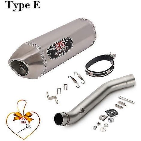 Système d'échappement Yoshimura pour moto, silencieux modifié avec tube de liaison intermédiaire et DB Killer, pour Kawasaki Z750 Z 750 2007-2014, R77 (Type E) (1/5)