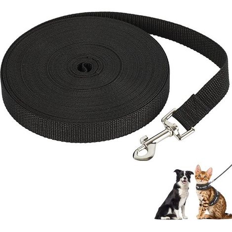 Questo guinzaglio da addestramento per cani, lungo 10 metri, è impermeabile e antimacchia, adatto sia per l'addestramento che per l'uso esterno, con cinturino da polso in nylon e moschettone ad anello (1/5)