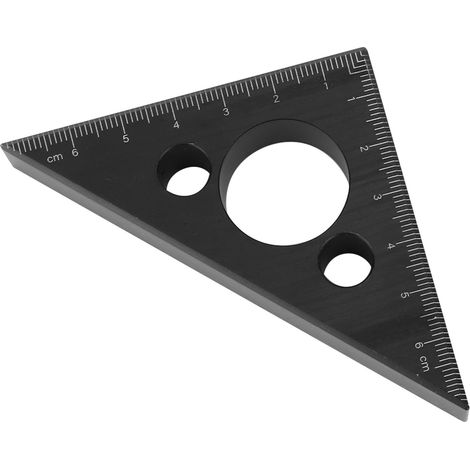 Verdickter, dreieckiger 45-Grad-Winkelmesser aus Aluminiumlegierung – Messwerkzeug für die Holzbearbeitung (1/5)