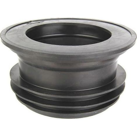 Joint d'étanchéité pour bride de WC pour tuyau PVC 100-110 mm, joint de sortie de sol en caoutchouc pour raccordement de cuvette, étanchéité anti-fuite et anti-déversement (1/5)