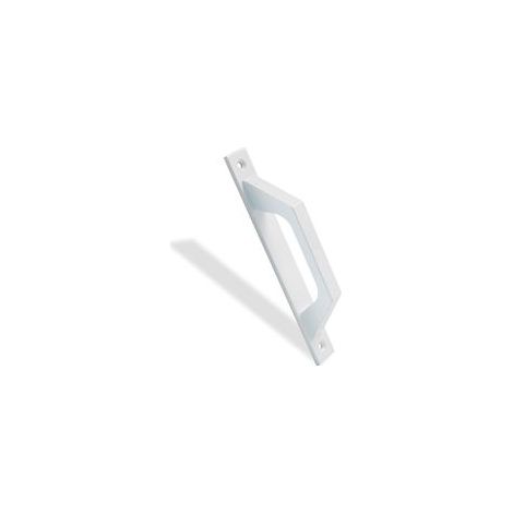 Poignée de porte droite en Aluminium Poignée pour portes coulissantes ou partes battantes 200 x 25 x 40 mm Poignée droite fonctionnelle et confortable Couleur Blanc (1/4)