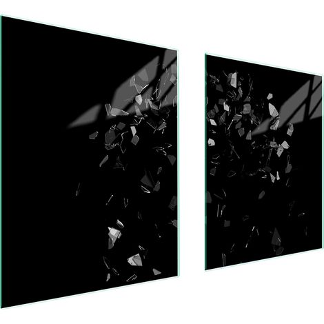 GLASSCHUTZPLATTE FÜR HERD 85x52 SCHWARZ (1/5)