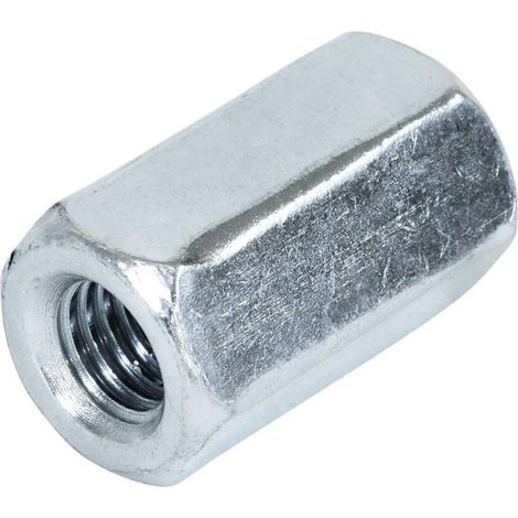 Écrou rallonge – Radix – M6 – Acier zingué – DIN 6334 (100 pièces)