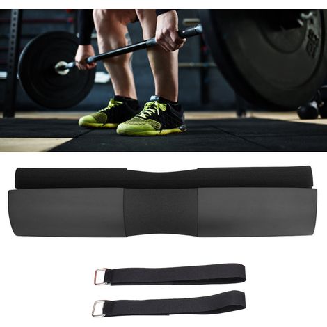 Coussinet d'épaule pour squat - Protection confortable pour barre, entraînement fessier et exercices de force, Noir
