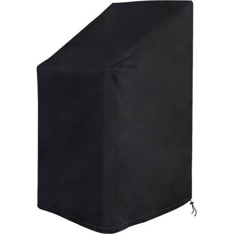 Housse de Protection pour Chaise de Jardin - Imperméable - 65 x 65 x 80/120 cm - Noir - 1 Pièce (1/4)