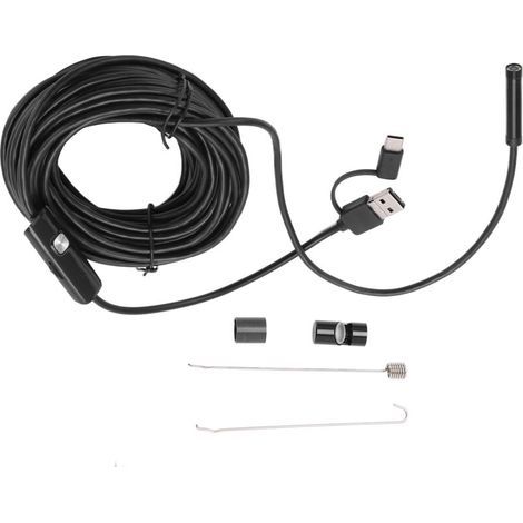 Endoscope Industriel AN100-7 avec Caméra Serpent 7.0mm HD, Câble Flexible 2m Étanche et Durable