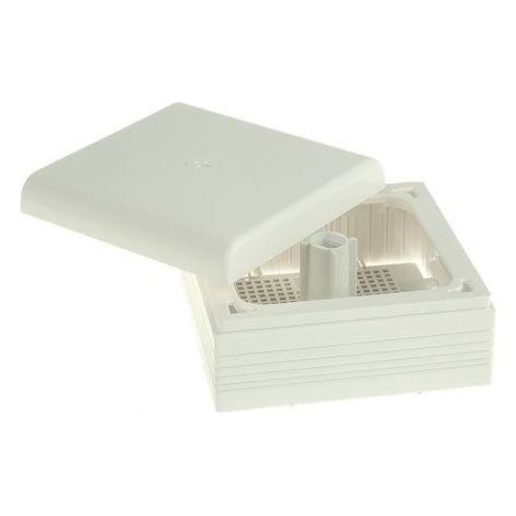 LEGRAND 030326  Caja cuadrada de derivación de superficie “DLPlus” para moldura 110x110x50mm fabricada en plástico color blanco
