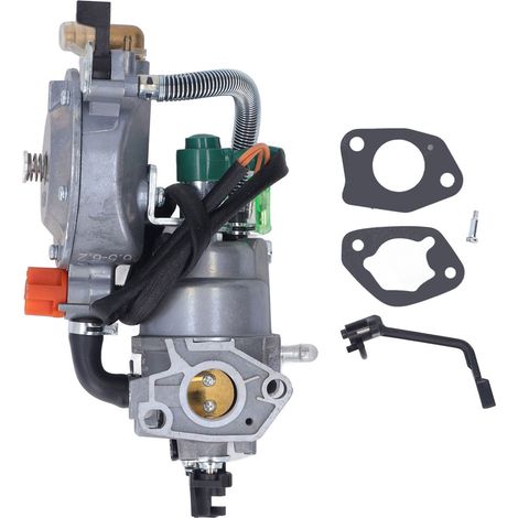 3-kW-Doppelvergaser-LPG-Umrüstsatz mit manuellem Choke für GX270 177F 220/110-V-Generator (1/5)