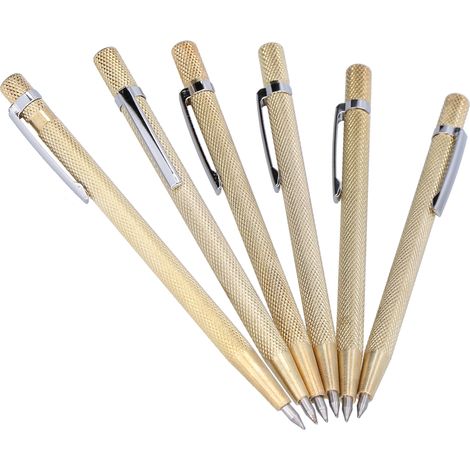 Stylo Graveur 10 Pièces avec Pointe Tungstène pour Métal, Verre, Céramique, Marquage Précis (1/5)