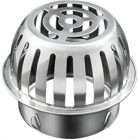Tigrezy Filtre de Gouttière 125mm Inox, Crapaudine de Gouttière, Protection des Tuyaux contre les Feuilles, le Blocage (1/4)