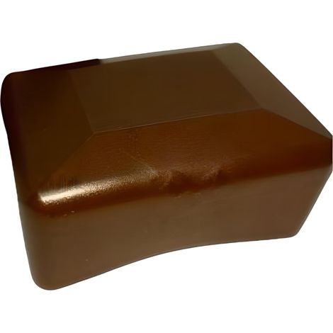 Tappo esterno per profilo, tappo, tetto, 60x40, 10 pezzi, marrone (1/5)