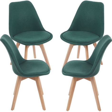 Packs Sillas Comedor - Pack 4 Sillas Synk Tela - Verde (1/5)