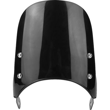 Pare-brise moto transparent écran pare-vent plastique fer pour Bonneville T100 2003-2017 noir avec 2 supports 8 rondelles 4 vis 4 écrous (1/5)