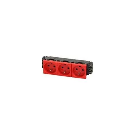 Legrand 074185 - Toma de corriente especial Mosaic DLP 3x2P+T - conexión con llave - std Francia