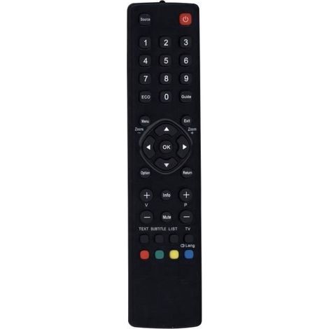 Télécommande Thomson RC3000E00 RC3000E01 RC3000E02 Noire Compatible