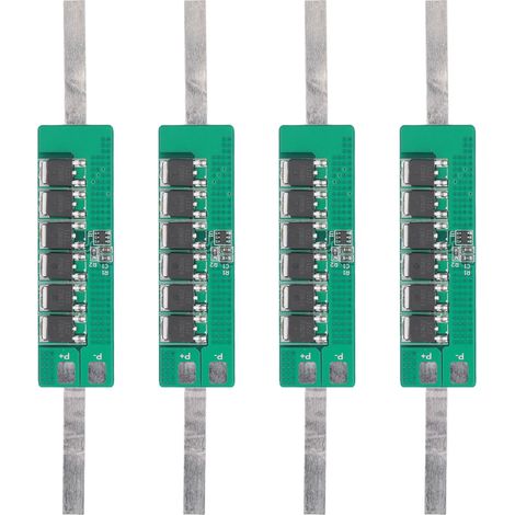 Lot de 4 cartes de protection batterie lithium 3.7V 15A, module anti-surcharge et décharge pour lampe solaire (1/5)