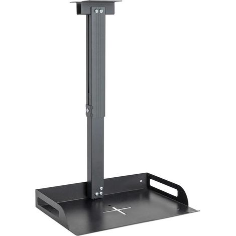 Supporto per proiettore, supporto a soffitto per proiettore, configurazione home theater, altezza regolabile 34-56 cm, nero (1/5)