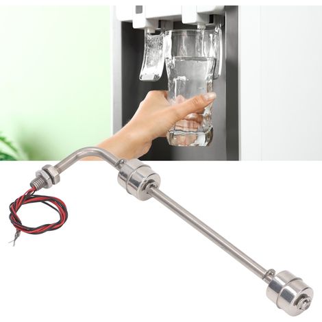Interrupteur à flotteur, contrôle de niveau d'eau en acier inoxydable, indicateur de niveau d'eau/d'huile, capteur de niveau à deux points latéral en acier inoxydable, AC/DC 0110 V, L=250 mm (1/5)