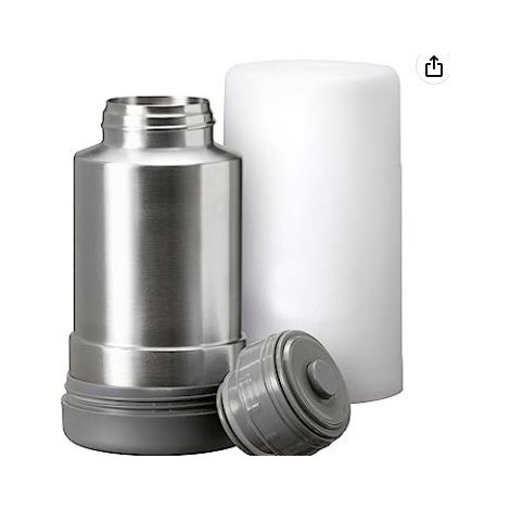 KOWOLL Chauffe-biberon et chauffe-plats de voyage, chauffe-biberon portable idéal pour les voyages, isolation thermique, gourde en acier inoxydable avec couvercle étanche (1/3)