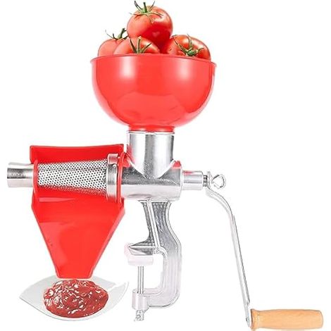 Presse Tomate Epepineuse Tomate Presse-agrumes Manuel en Alliage D'aluminium Presse-fruits pour Fruits, Tomates, Citron, Orange, Légumes 27 X 34 X 22cm (1/5)
