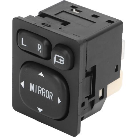 Interrupteur de commande de rabattement de rétroviseur intérieur 84872‑52040, interrupteur de réglage électrique pour Corolla, Scion, Rav4, Vios et Camry (1/5)