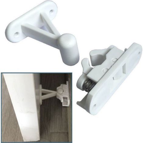 Butée de porte à ressort en acier inoxydable, adaptée aux portes statiques/mobiles/VR (1/4)