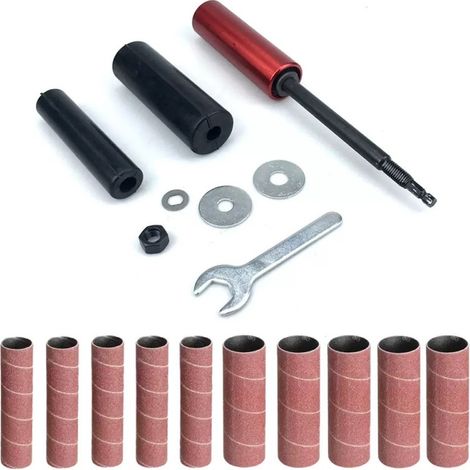 Outil de ponçage cylindrique adaptable sur perceuse, marteau à poncer pour bois métal plastique (1/5)