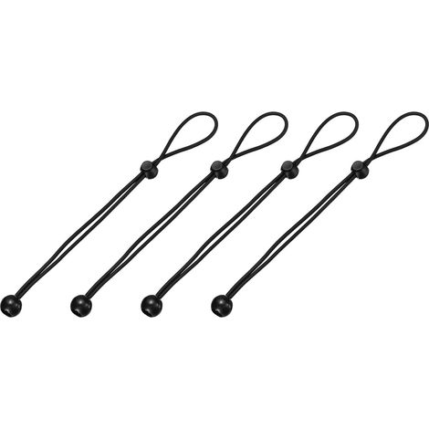 Lot de 4 tendeurs élastiques universels à boule - 30 cm - Pour stores enrouleurs extérieurs, tentes, auvents, bâche (1/5)