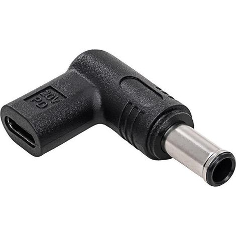 Adaptador USB-C / 6,5 x 4,4 mm para portátil AK-ND-C14, adaptador de suministro de energía de 100 W (1/3)