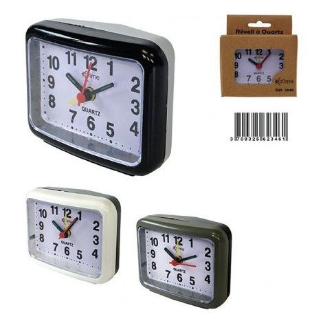 Katamex Reloj despertador de cuarzo 14x9x55cm - Katamex