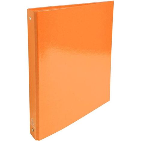 Classeur à anneaux - Exacompta - Iderama - 30mm - Orange - A4 - 4 anneaux (1/4)