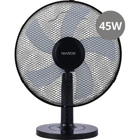 Macomia Tischventilator Ø41cm 45W Schwarz