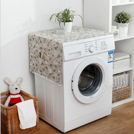 Mehrzweck-Staubschutzhülle aus Baumwollleinen für Kühlschrank und Waschmaschine (51'' x 21'') (1/5)