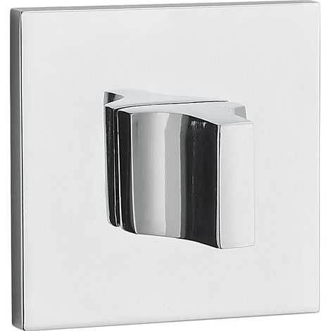 Quadratische WC-Rosetten für Innentürgriffe, Chrom (1/2)