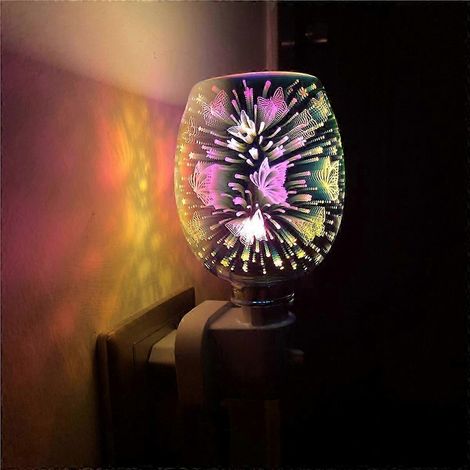 Lampe d'aromathérapie 3D sans flamme, lampe décorative en cire, décoration intérieure (1/4)