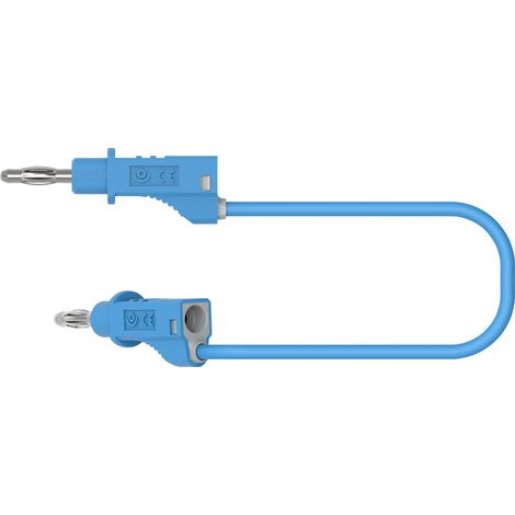 Electro PJP 2117-CD1-50Bl Messleitung Bananenstecker Bananenstecker 50 cm Blau 1 St. (1/3)